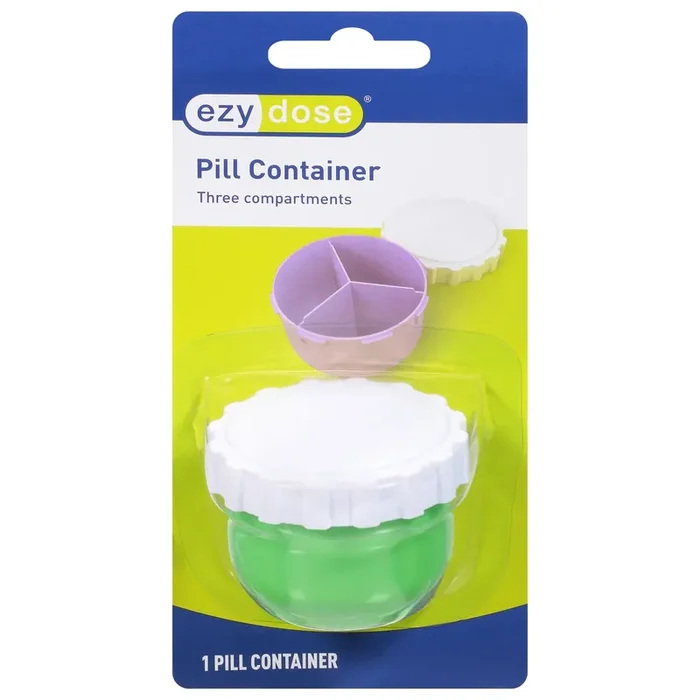 EZY Dose Three Compartments Pill Container 1 ea