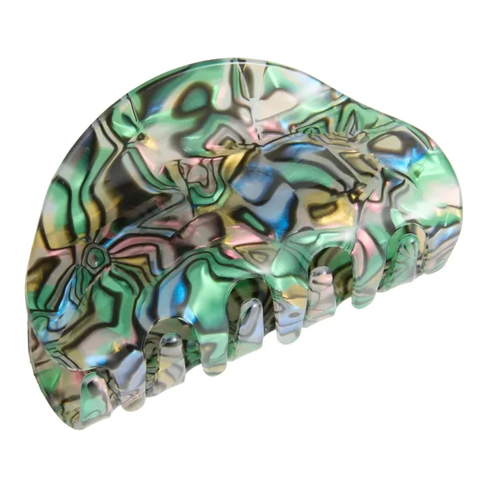 Faux Abalone Shell Iridescent Claw Clip