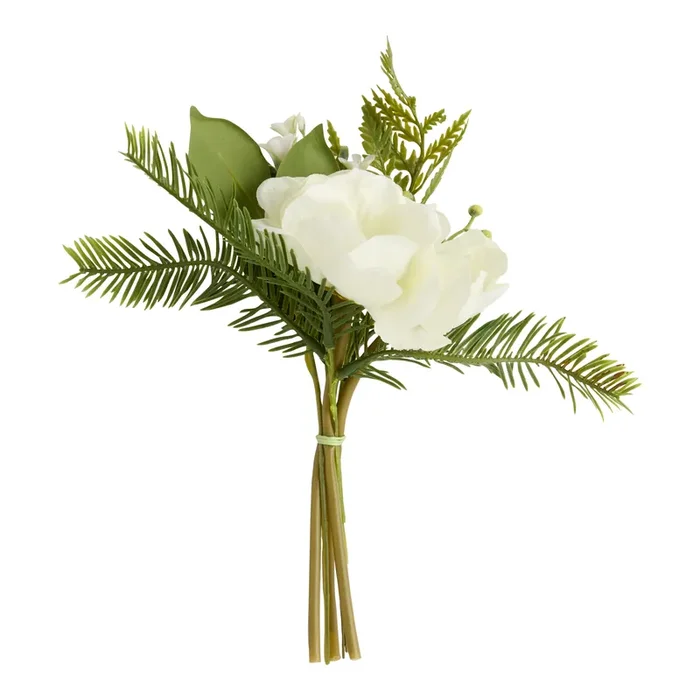 Faux Anemone and Greenery Bunch