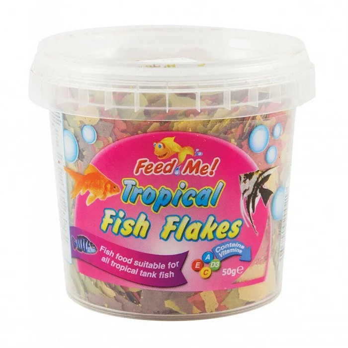 Feed Me! Tropical Fish Flakes Fish Food 50g