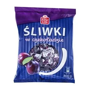 FEINE LEBENSPFLAUME IN SCHOKOLADE 800 G