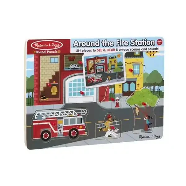 FIRE STATION SOUND PUZZLE 8PC
