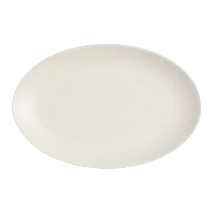 Flekk Cream Speckled Serving Platter