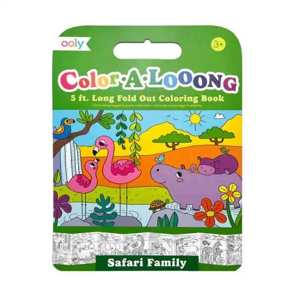 FOLD-OUT COLORING BOOK SAFARI