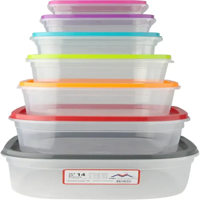Food Storage Container Plastic 14 pc Set