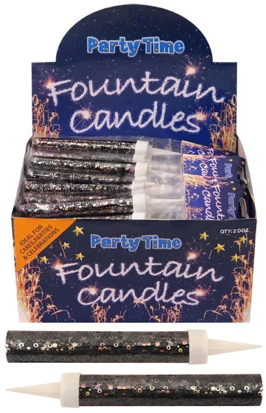 Fountain Ice Black Sparkling 12cm