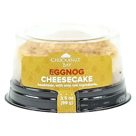 Fresh Baked 3 Inch Eggnog Cheesecake – 3.5 Oz.