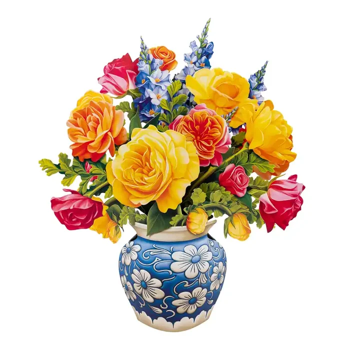 Freshcut Paper Sorbet Roses Bouquet