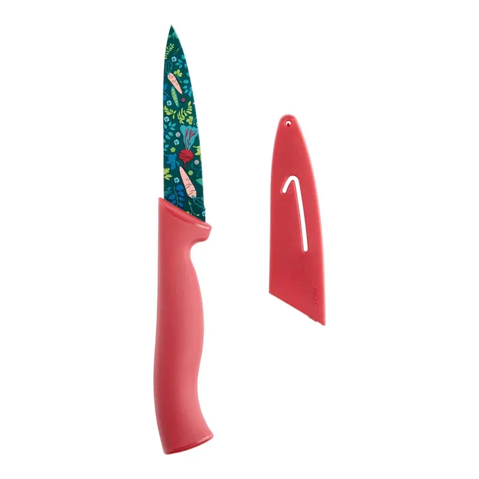 Fruit and Veggie Print Nonstick Carbon Steel Paring Knife