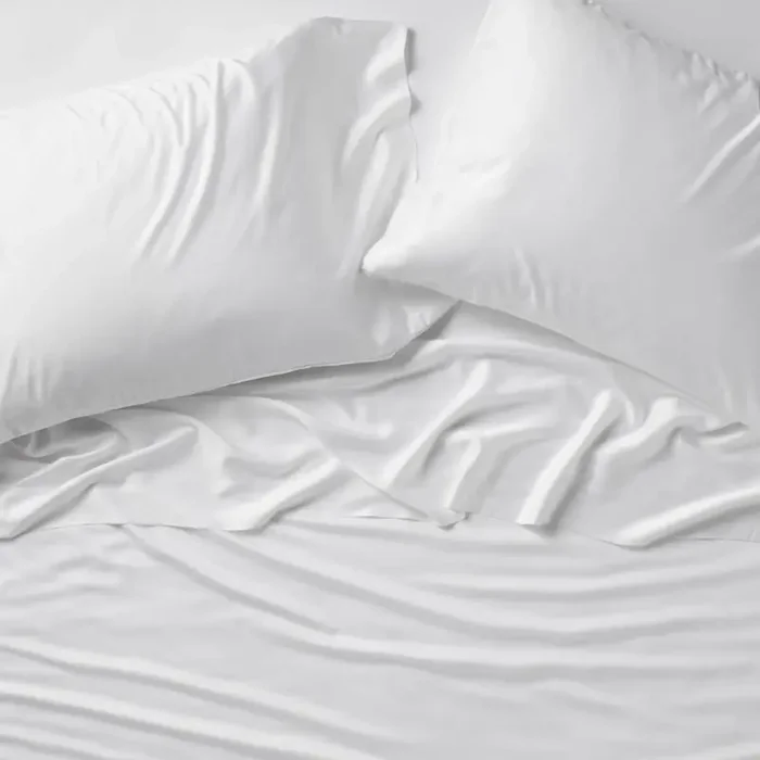 Full 400 Thread Count Rayon from Bamboo Sheet Set White – Casaluna™