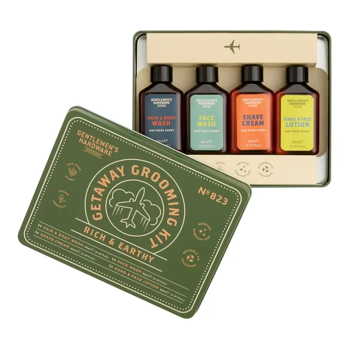Gentlemen‘s Hardware Getaway Grooming Kit 4 Piece