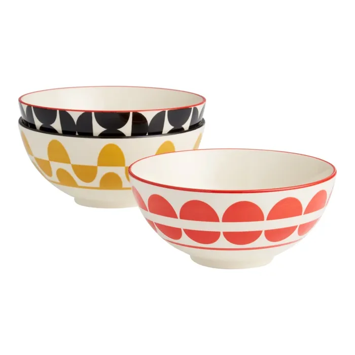 Geometric Contrasting Noodle Bowl