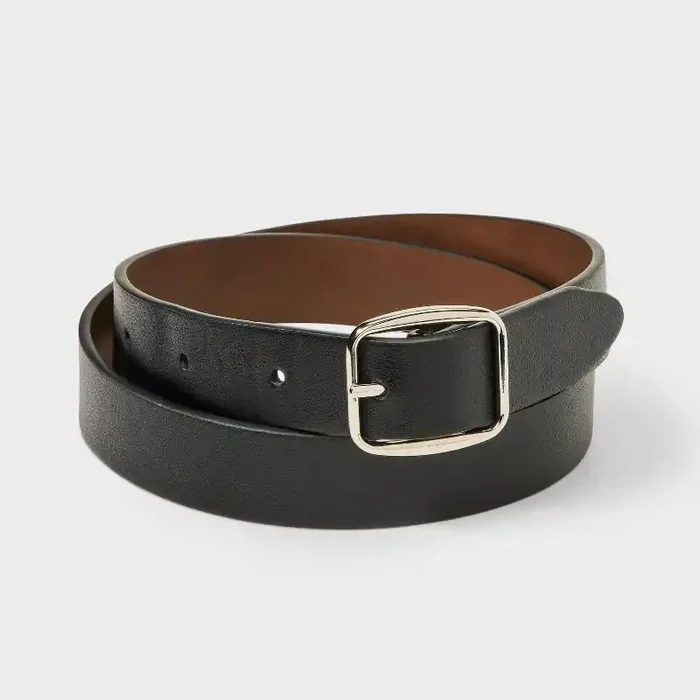 Girls‘ Solid Reversible Belt – Cat & Jack™ Black/Brown M
