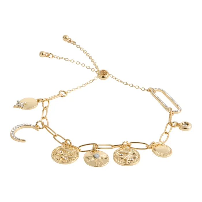 Gold Celestial Charm Bracelet