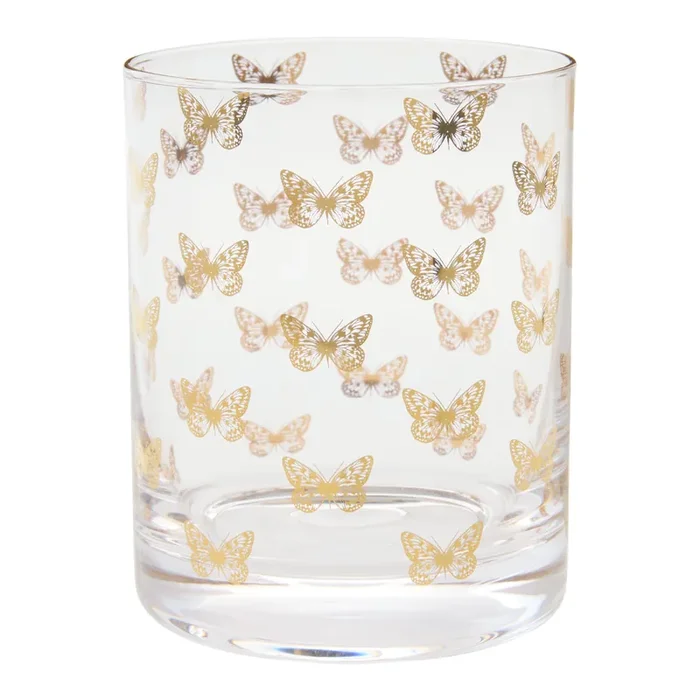 Gold Insect Double Old Fashioned Gass