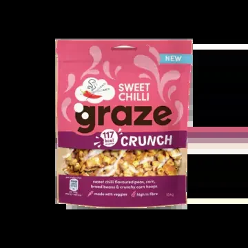 Graze Sweet chilli crunch legumes and vegetables snack