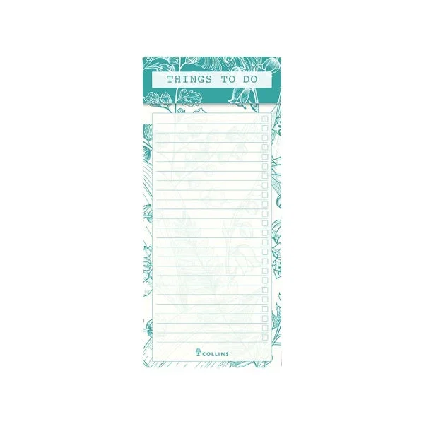 Green Foliage Slim Magnetic To Do Pad