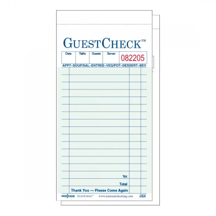 Guest Check Duplicate 50 Sht
