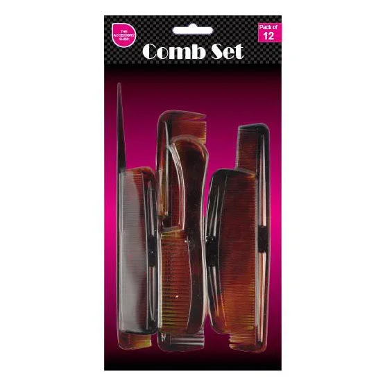 Hair Comb Set 12 Piece