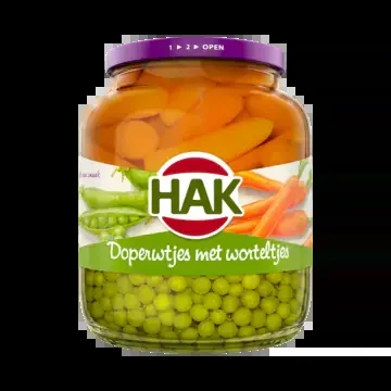 Hak Green peas and carrots large