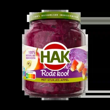 Hak Red cabbage with apple