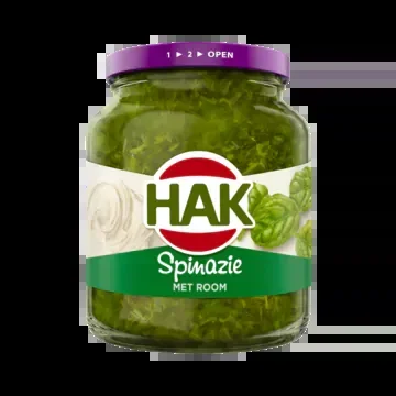 Hak Spinach with cream