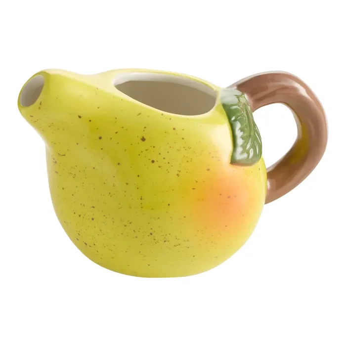 Harvest Bounty Ceramic Pear Hand Painted Figural Creamer