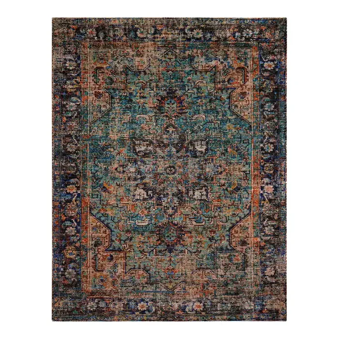 Hazaran Distressed Persian Style Jute Blend Area Rug