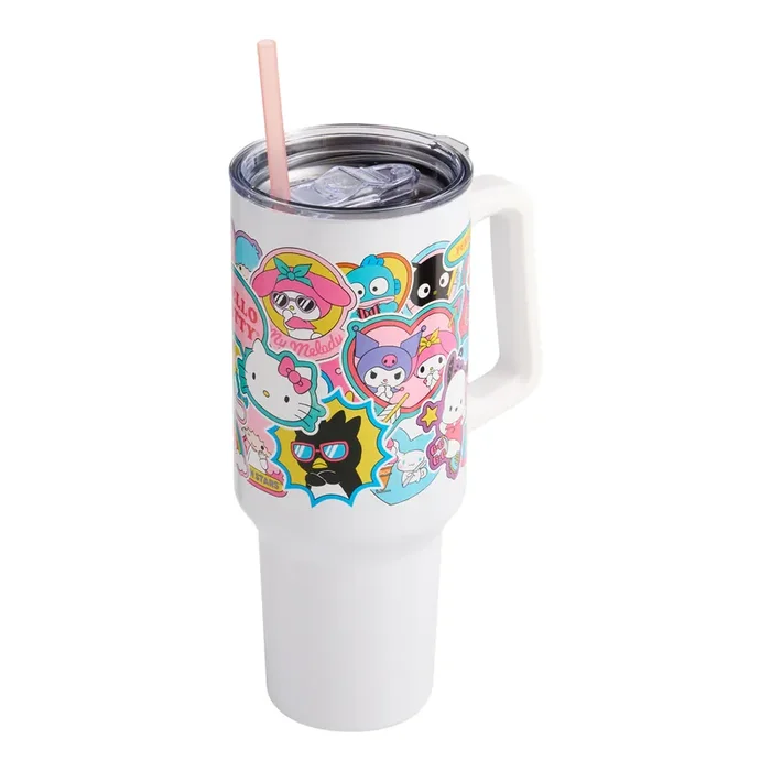Hello Kitty & Friends Stainless Steel Drink Tumbler with Straw