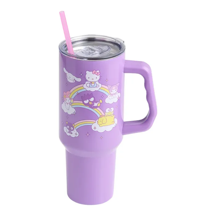 Hello Kitty & Friends Stainless Steel Drink Tumbler with Straw