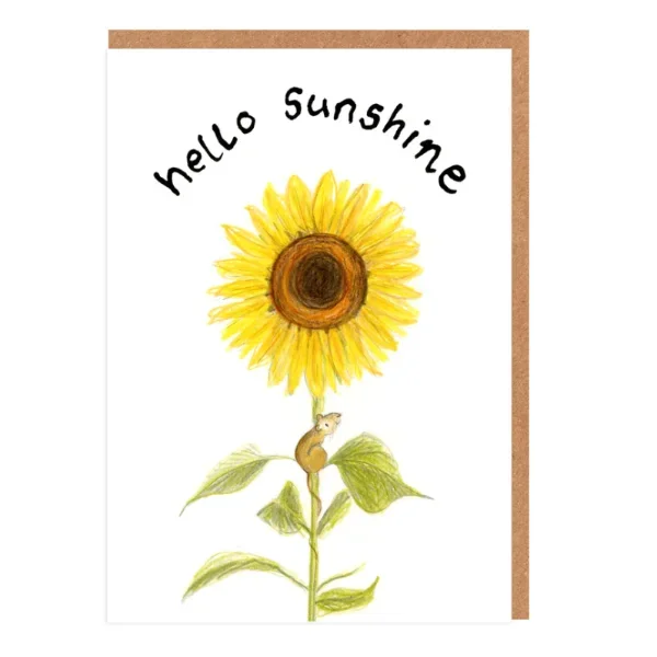 Hello Sunshine Morris Mouse Mini Card