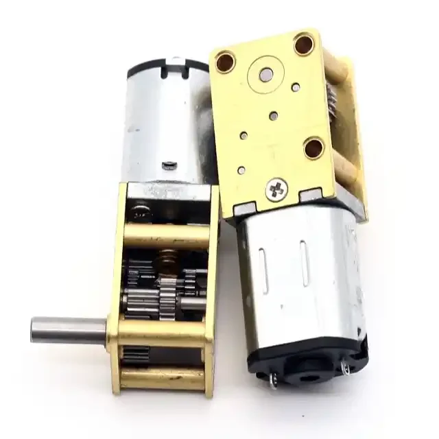 High Quality Materials 12mm Worm Gear Reduction Motor with 12V 135RPM 1 118 Ratio