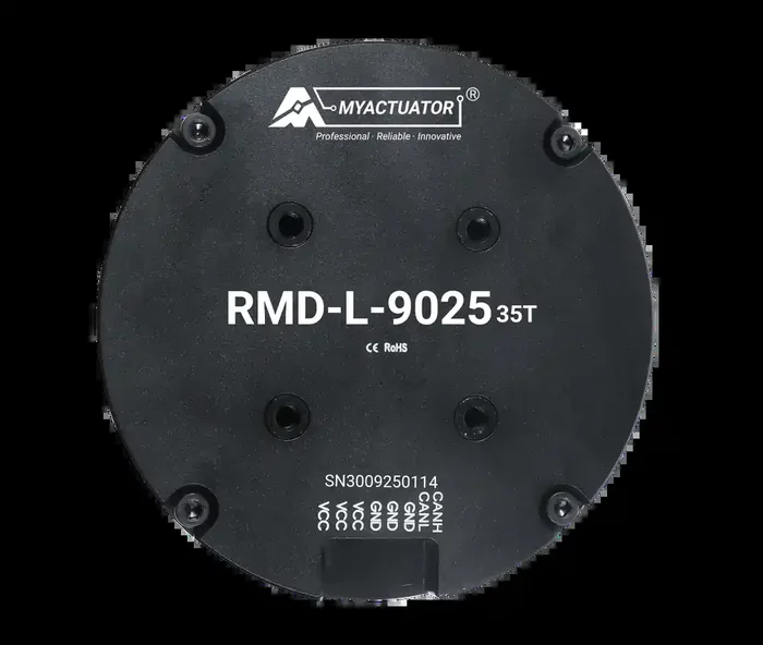 High Torque Low-Speed DC Servo Motor Pancake Flat Design Direct Driver 12-30V CAN BUS RMD-L-9025-35T