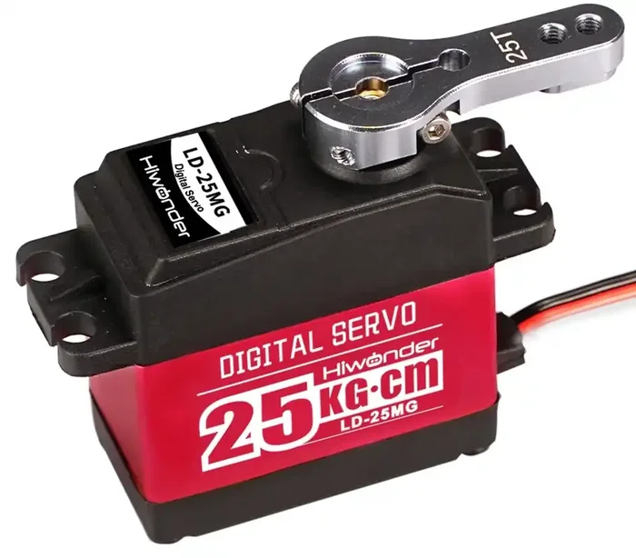 Hiwonder LD-25MG Strong Torque Digital Servo 25KG Supports Robotic Arm/RC Car/Single Shaft