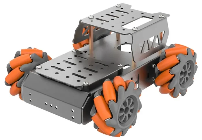 Hiwonder Mecanum Wheel Chassis Car Kit with TT Motor, Aluminum Alloy Frame, Smart Car for DIY Robot