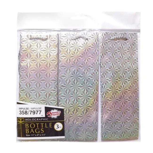 Holographic Bottle Bag 3 pack