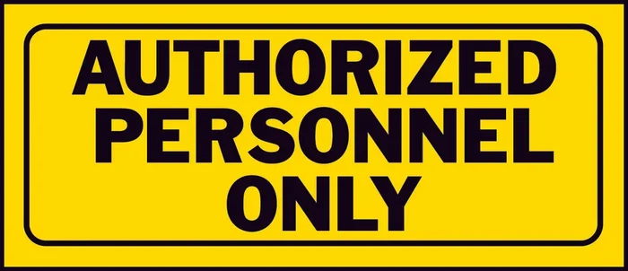 Hy-Ko Products ‘Authorized Personnel‘ Sign, Polyethylene, 6 x 14-In.