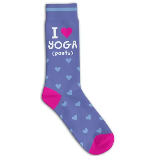 I LOVE YOGA (PANTS) SOCKS