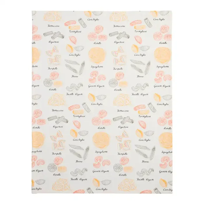 Illustrated Pasta Print Kitchen Towel