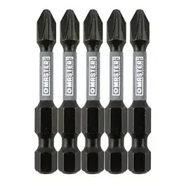 Impact Power Bit, Phillips 2, 2-In., 5-Pk.
