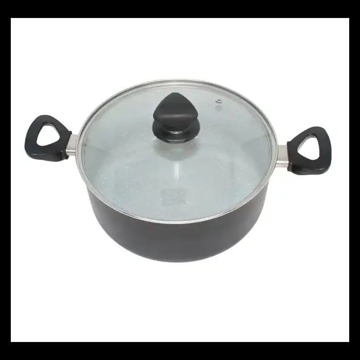 Imusa Dutch Oven Ceramic Speckled w/ Glass Lid 2.2mm 5 qrt