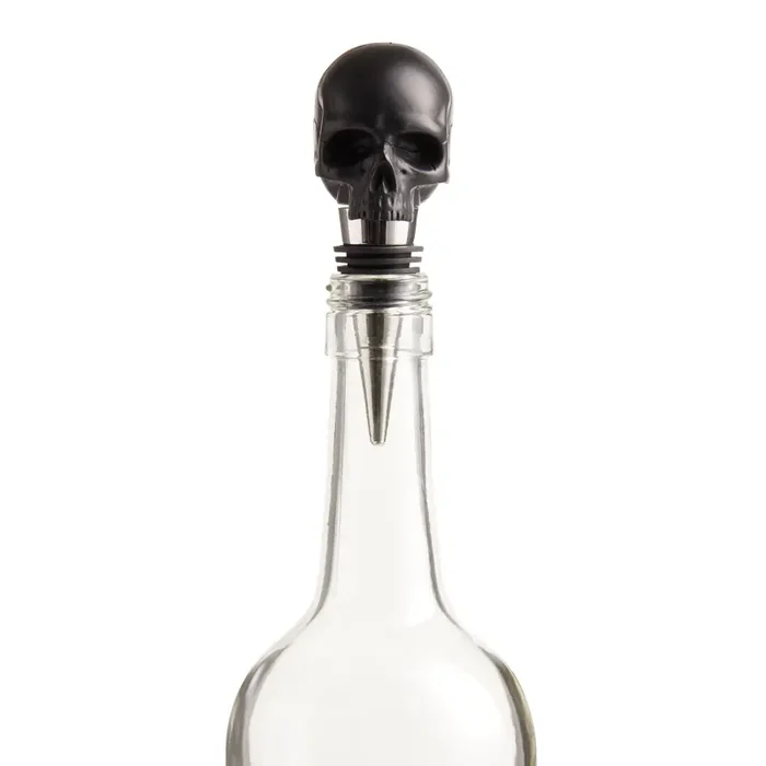 Iron & Glory Death By Wine Skull Bottle Stopper