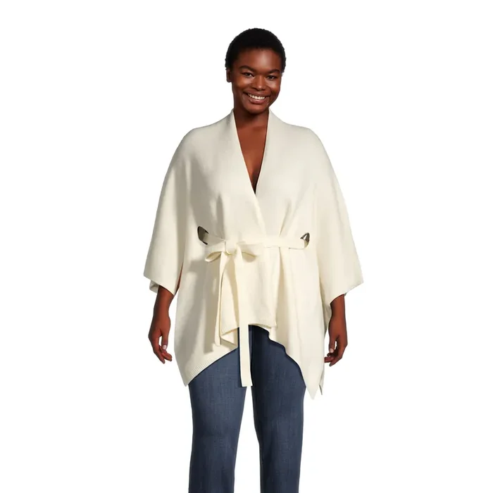 Ivory Recycled Yarn Tie Wrap