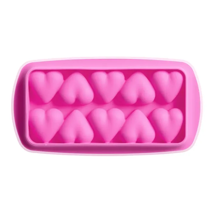 Joie Silicone Heart Shaped Ice Tray with Lid