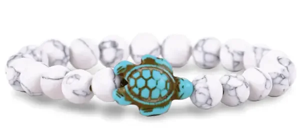 JOURNEY WHITE HOWLITE SEA TURTLE