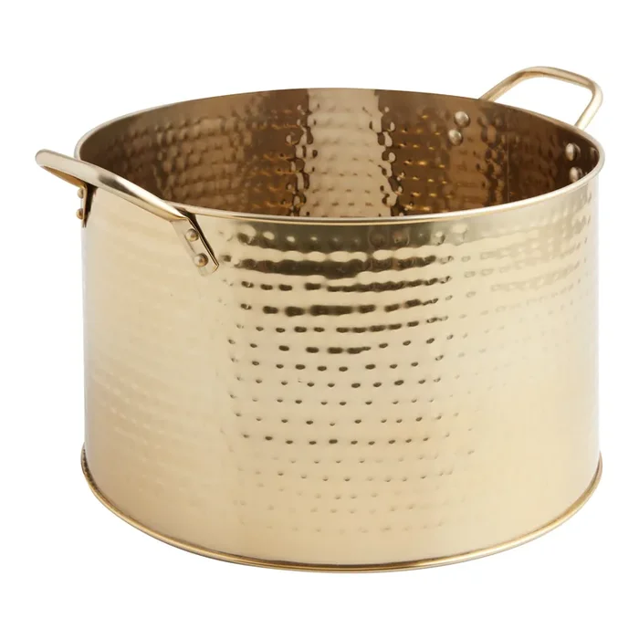 Julian Gold Hammered Beverage Party Tub