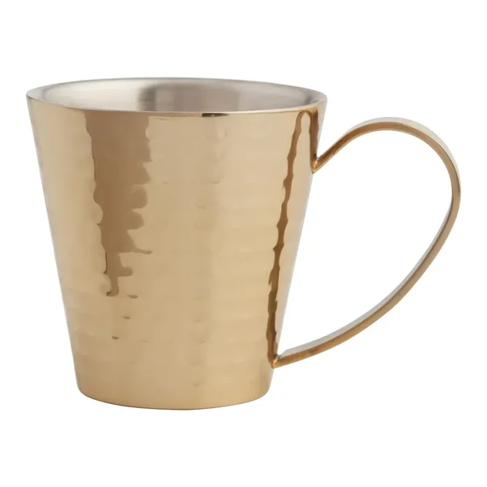 Julian Gold Hammered Mug