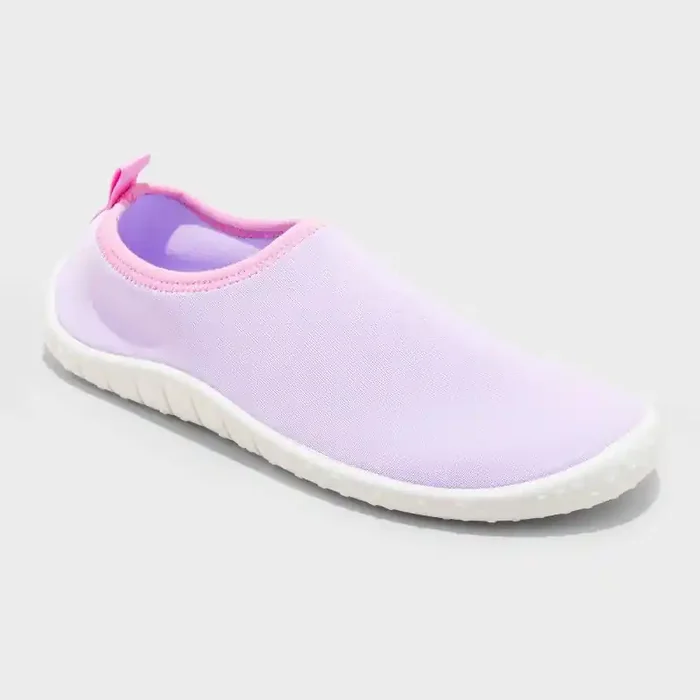 Kids‘ Grover Slip-On Water Shoes – Cat & Jack™ Purple XL Breathable Upper, Textured Outsole