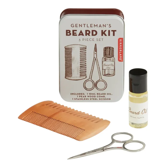Kikkerland Gentleman‘s Beard Kit 3 Piece
