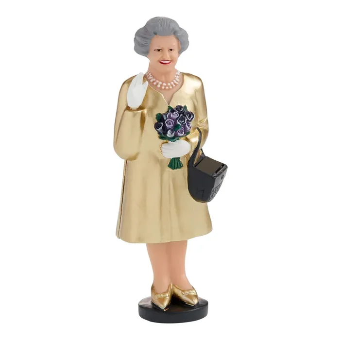 Kikkerland Gold Edition Solar Queen Waving Figure